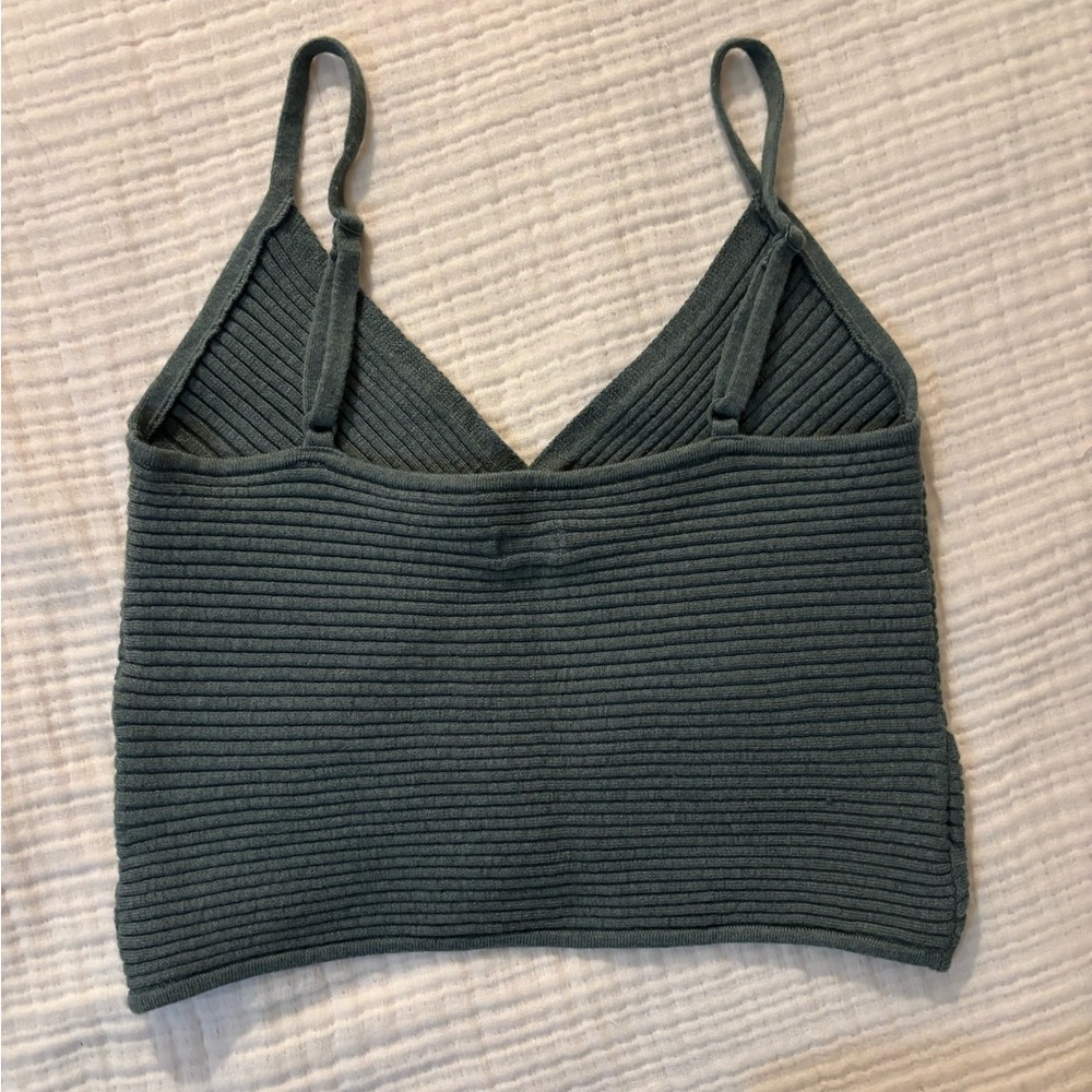 Ribbed Knit Crop Tank